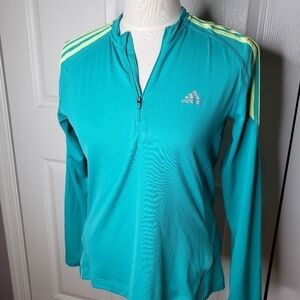 Adidas green and yellow track jacket